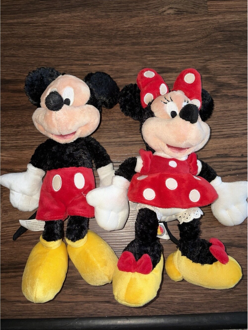 Disney Mickey & Minnie Mouse Plush Set Small 6-14in Disneyland Disney World